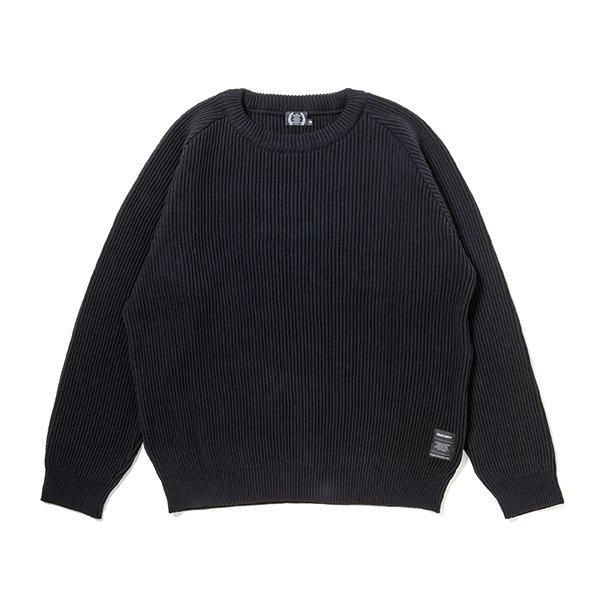 430/フォーサーティー/PW KNIT SWEATER/ニットセーター/BLACK