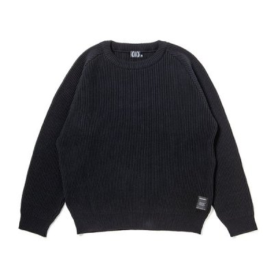 430/եƥ/PW KNIT SWEATER/˥åȥ/BLACK