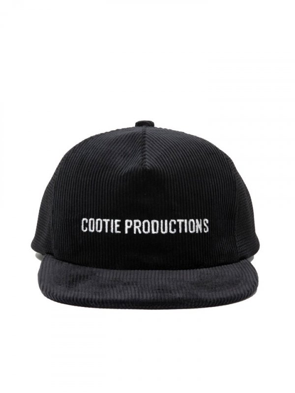 COOTIE/クーティー/CORDUROY 5 PANEL MESH CAP/コーデュロイ5パネルメッシュキャップ/BLACK - EMILIANO  ONLINE SHOP｜RADIALL,DELUXE,WACKO MARIA/ラディアル,デラックス,ワコマリア通販