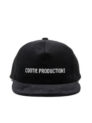 COOTIE/ƥ/CORDUROY 5 PANEL MESH CAP/ǥ5ѥͥå奭å/BLACK