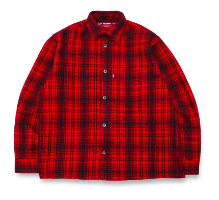 Hide and Seek/ϥɥɥ/Check Shirt Jacket/åĥ㥱å/RED