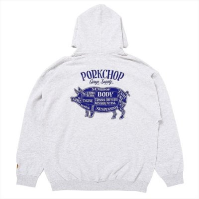 PORK CHOP/ݡå/PORK BACK HOODIE/ץȥåȥѡ/ASHNAVY