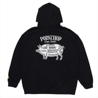 PORK CHOP/ݡå/PORK BACK HOODIE/ץȥåȥѡ/BLACKWHITE