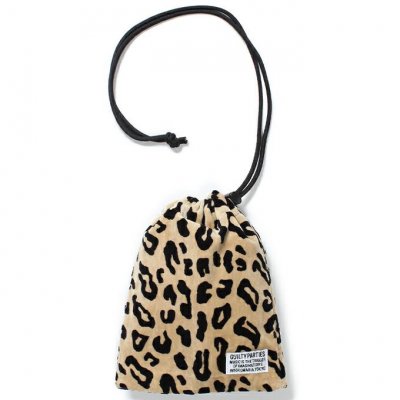 WACKO MARIA/拾ޥꥢ/LEOPARD VELVET DRAWSTRING BAG/쥪ѡɥ٥٥å/BEIGE