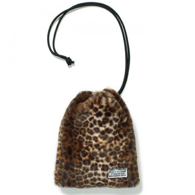 WACKO MARIA/拾ޥꥢ/LEOPARD FUR DRAWSTRING BAG/쥪ѡɥե/BEIGE