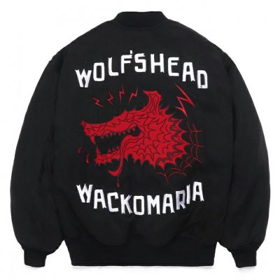 WACKO MARIA/拾ޥꥢ/WOLF'S HEAD / SKA JACKET/եإåɡ㥱å/BLACK