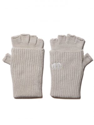 COOTIE/ƥ/LOWGAUGE FINGERLESS KNIT GLOVE/ե󥬡쥹 ˥åȥ/SAND MIX