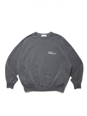 COOTIE/ƥ/PIGMENT DYED OPEN END YARN SWEAT CREW/ԥȥåȥ롼/BLACK