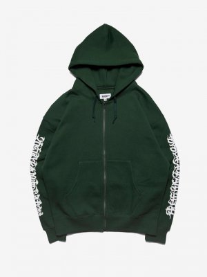 HAIGHT/إ/[CASPER] FLAMES LOGO ZIP HOODIE/åץѡ/FOREST