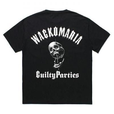 WACKO MARIA/拾ޥꥢ/56 TATTOO STUDIO / WASHED HEAVY WEIGHT CREW NECK T-SHIRT/56ȥ/BLACK