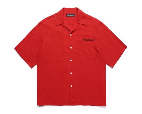WACKO MARIA/拾ޥꥢ/50'S OPEN COLLAR SHIRT S/S ( TYPE-2 )/50'sץ󥫥顼/RED