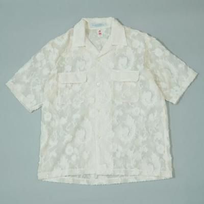 ChahChah/㡼㡼/CC PAISLEY LACE JACQUARD SHIRT/㥫ɥ졼/IVORY