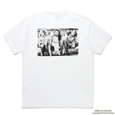 WACKO MARIA/拾ޥꥢ/ELLEN VON UNWERTH/WASHED HEAVY WEIGHT CREW NECK T-SHIRT ( TYPE-2 )/ץT/WHITE