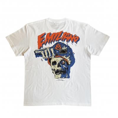EMILIANO/ߥꥢ/HIROTTON/ ҥåȥ/LUCHA LIBRE SKULL S/S TEE/֥ޥ/WHITE