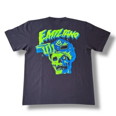 EMILIANO/ߥꥢ/HIROTTON/ ҥåȥ/LUCHA LIBRE SKULL S/S TEE/֥ޥ/BLACK