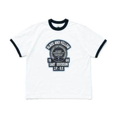 RATS/å/TRIM PRINT TEE/硼ȥ꡼T/WHITEBLACK