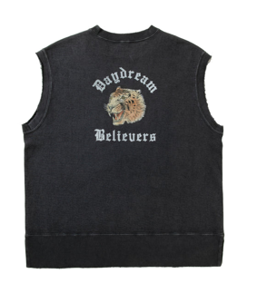 NEXUS VII/֥ͥ/DAMAGED FLOCKY CREW VEST/롼ͥå٥/FADE BLACK
