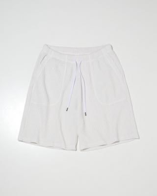 RADIALL/ǥ/Big Waffle -STRAIGHT FIT EASY SHORTS/ӥååե륤硼ȥѥ/SNOW WHITE