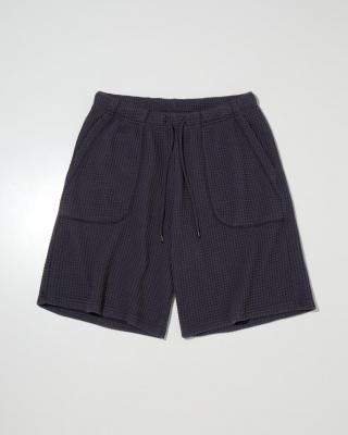RADIALL/ǥ/Big Waffle -STRAIGHT FIT EASY SHORTS/ӥååե륤硼ȥѥ/INK BLACK