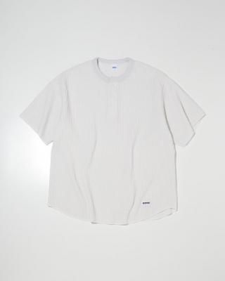 RADIALL/ǥ/BIG WAFFLE HENLEY NECK SHIRT S/S/ӥååեإ꡼ͥå/SNOW WHITE