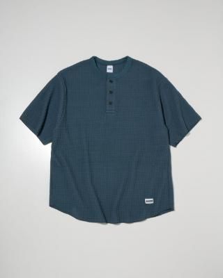 RADIALL/ǥ/BIG WAFFLE HENLEY NECK SHIRT S/S/ӥååեإ꡼ͥå/LINCOLN GREEN