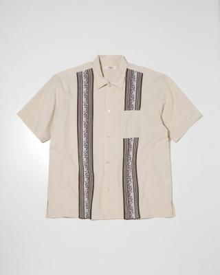 RADIALL/ǥ/Lincoln Park REGULAR COLLARED SHIRT S/S/ץ󥫥顼/OATMEAL