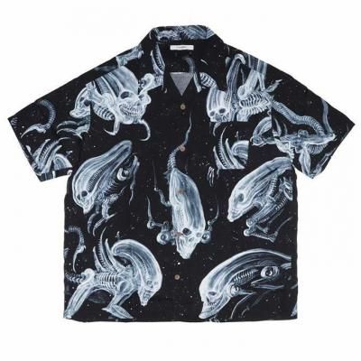 EXODUS//SPACE HAWAIIAN SHIRT/ϥ磻󥷥/BLACK