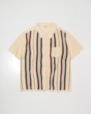 RADIALL/ǥ/Number Five South REGULAR COLLARED SWEATER S/S/˥åȥץ󥫥顼/IVORY