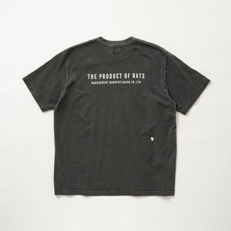 RATS/ラッツ/MONROE TEE/ショートスリーブTシャツ/BLACK