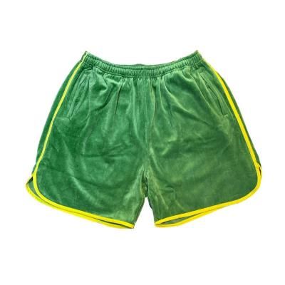EXODUS//VELOUR ATHLETIC SHORTS/٥硼/GREENYELLOW