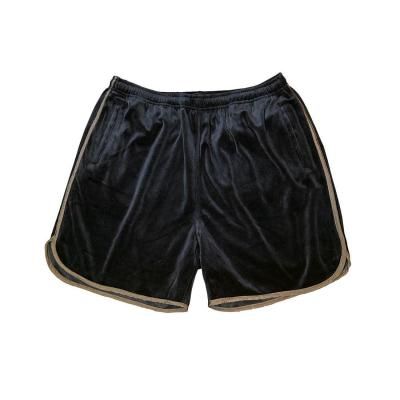 EXODUS//VELOUR ATHLETIC SHORTS/٥硼/BLACKBROWN