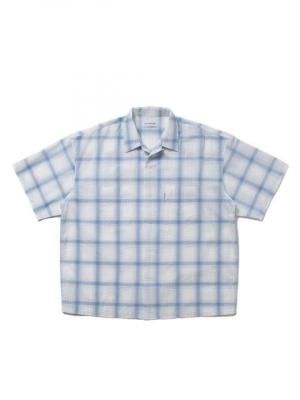 COOTIE/ƥ/T/C SUCKER OMBRE CHECK S/S SHIRT/å֥å硼ȥ꡼֥/PALE BLUE