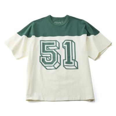 EVILACT/ӥ륢/51 HOCKEY SS/եåȥܡT/GREENOFF WHITE
