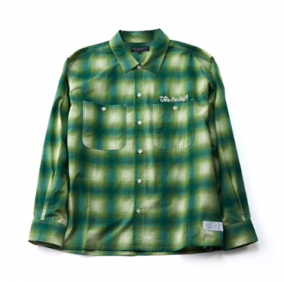 EVILACT/ӥ륢/OMBLE SHIRT/֥졼å/GREEN