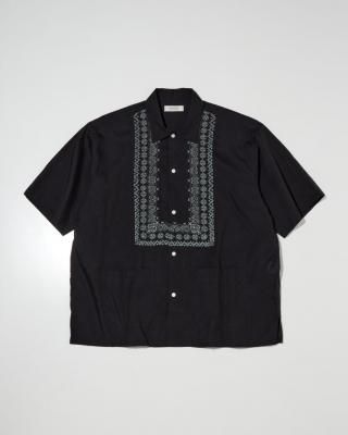 RADIALL/ǥ/Native Lei OPEN COLLARED SHIRT S/S/ץ󥫥顼/BLACK