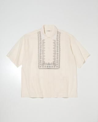 RADIALL/ǥ/Native Lei OPEN COLLARED SHIRT S/S/ץ󥫥顼/OFF WHITE