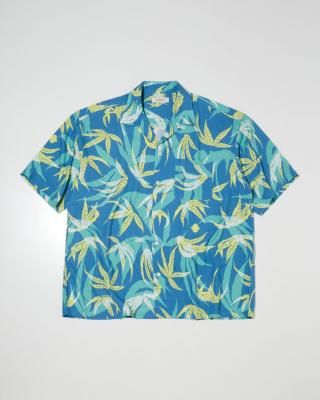 RADIALL/ǥ/Into The Future OPEN COLLARED SHIRT S/S/ץ󥫥顼/BLUE