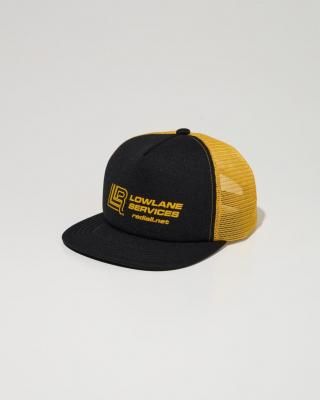 RADIALL/ǥ/Lowlane TRUCKER MESH CAP/ȥåå奭å/BLACKxYELLOW