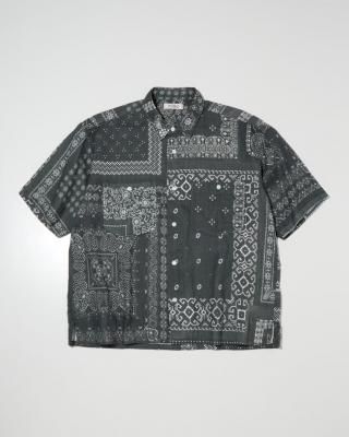 RADIALL/ǥ/Muscle Shoals REGULAR COLLARED SHIRT S/S/Хʥ쥮顼顼/SHADY BLACK