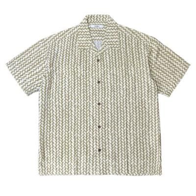 EXODUS//AJIRO BAMBOO S/S HAWAIIAN SHIRT/ϥ磻󥷥/KHAKI