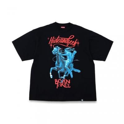 Hide and Seek/ϥɥɥ/Horse Rider S/S Tee /ץT/BLACK