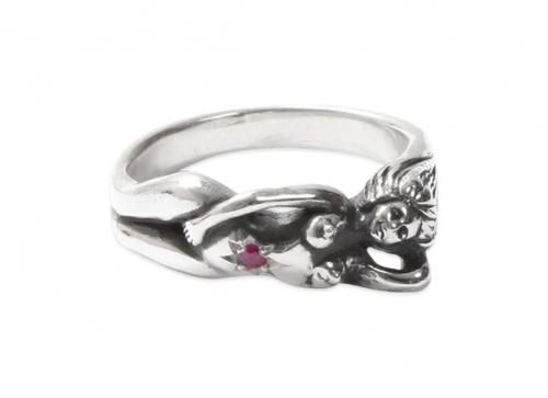 WACKO MARIA/拾ޥꥢ/WACKO MARIA/拾ޥꥢ/NUDE RING JEWEL (RUBY)/̡ɥ/SILVER-RUBY
