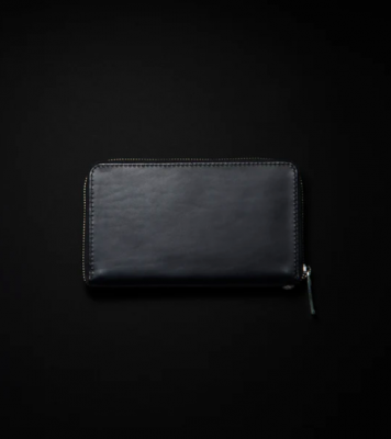 ANTIDOTE BUYERS CLUB/ɡȥХ䡼/Round Zip Long Wallet/BLACK SMOOTH LEATHER/FREE