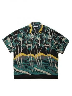 COOTIE/ƥ/RAYON OPEN COLLAR S/S SHIRTST/졼󥪡ץ󥫥顼/BLACK