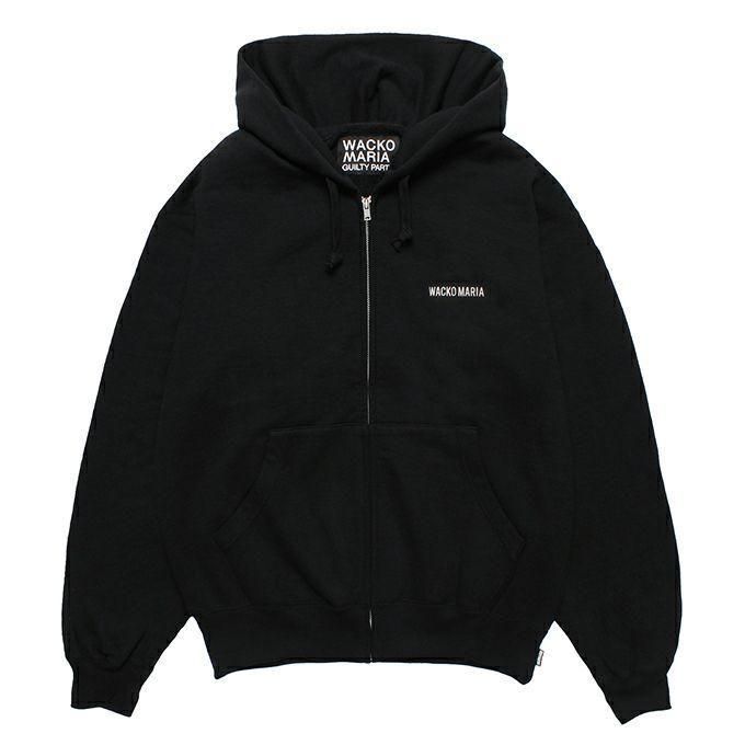 黒L【WACKOMARIA】FULL ZIP SWEAT／新品タグ付／送料込 WACKO MARIA/ワコマリア/HEAVY WEIGHT FULL ZIP HOODED SWEAT