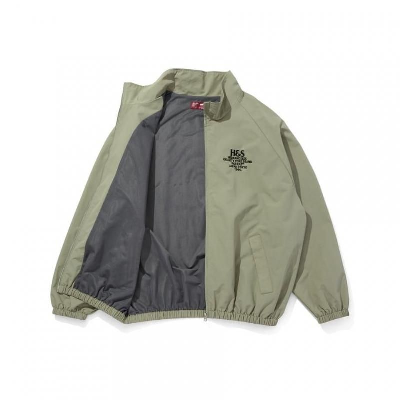 ワコマリア トラックジャケット 白 緑 2023SS L 美品 Hide and Seek/Track Jacket/トラックジャケット/BEIGE