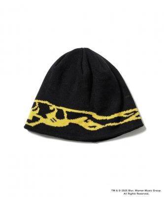 F-LAGSTUF-F/ե饰/KNIT CAP(xblur)/ӡˡ/BLACK