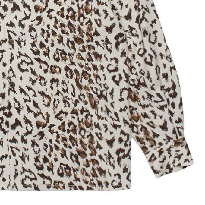 【美品・即完売品】 WACKO MARIA レオパードロングスリーブシャツ WACKO MARIA(ワコマリア) LEOPARD HAWAIIAN SHIRT L／S
