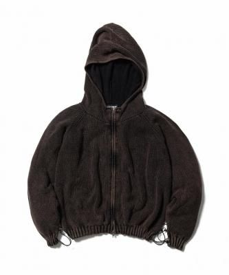 CPG/CPG KNIT FADE JACKET/ニットフェードジャケット/BROWN