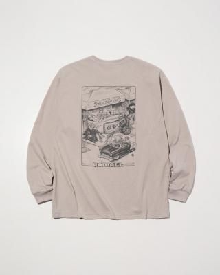 RADIALL/ǥ/Choju Giga CREW NECK T-SHIRT L/S/󥰥꡼֥ƥ/TAUPE